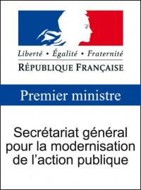 Logo secrétariat général pour la modernisation de l'action publique