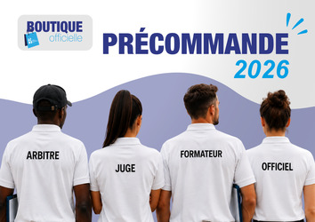 Les polos juge, arbitre, officiel et formateur sont disponibles en précommande !