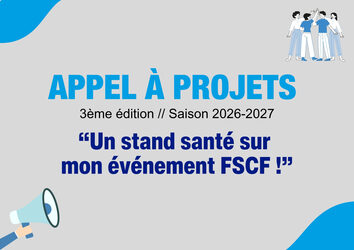 Appel à projets « Un stand santé sur mon événement FSCF » : les 6 lauréats de la 3ème édition dévoilés !